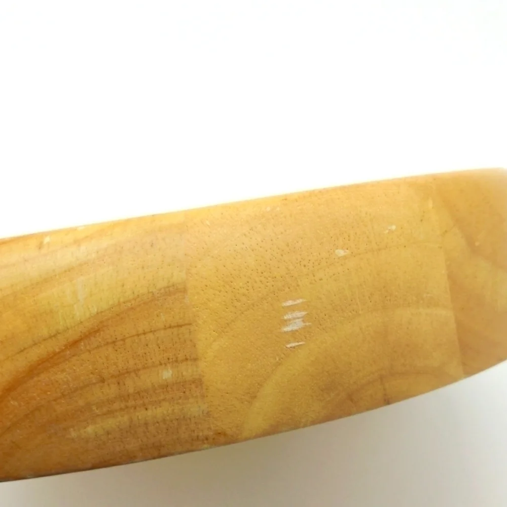 Crate and Barrel Wooden Chip and Dip bowl.